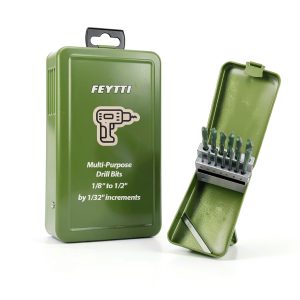 Drill Bit Set Generic 13-Piece Titanium Twist Bits with Index Case-0
