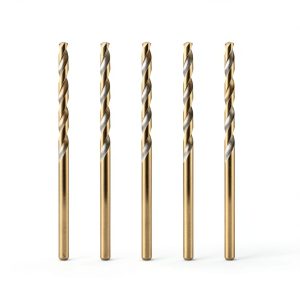 Drill Bit 2mm Extra Long Cobalt Twist Set 5pcs VGJ 48mm Gold Tip-0