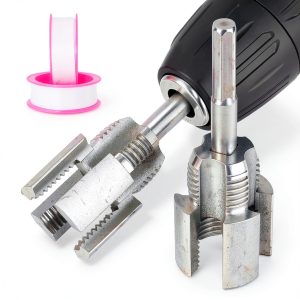 Pipe Thread Cutting Tool Tightly Electric Drill Kit 1/2"-3/4" DN15-20-0
