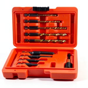 Screw Extractor Set 11Pcs LONKER HSS Cobalt Left Hand Drill Bit Kit-0